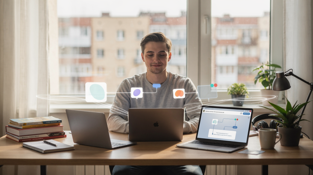 No‑code автоматизация для учёбы и работы: связки Zapier, Make и ИИ‑сервисов